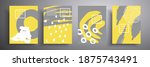 set of vector covers of four... | Shutterstock .eps vector #1875743491