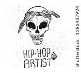urban street hip hop gangsta... | Shutterstock . vector #1283437924