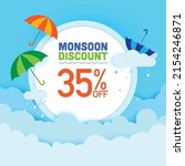 illustration of monsoon special ... | Shutterstock .eps vector #2154246871