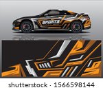 sport car decal wrap design... | Shutterstock .eps vector #1566598144
