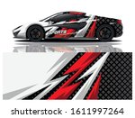 car decal wrap vector design  | Shutterstock .eps vector #1611997264