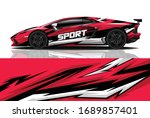 sports car wrapping decal design | Shutterstock .eps vector #1689857401