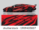 car wrap graphic racing... | Shutterstock .eps vector #1909435837