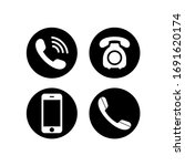 phone icon vector. telephone... | Shutterstock .eps vector #1691620174