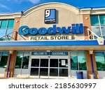 Small photo of Richmond Hill, Georgia|USA-Aug 1st 2022: The facades of goodwill store . Goodwill is an American nonprofit organization.