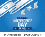 happy independence day israel.... | Shutterstock .eps vector #1935008414