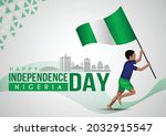 1st october nigeria... | Shutterstock .eps vector #2032915547