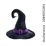 Black halloween witch hat...