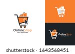 online shop logo designs... | Shutterstock .eps vector #1643568451