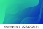 Abstract Gradient  Green Blue  liquid background. Modern  background design. Dynamic Waves. Fluid shapes composition.  Fit for website, banners, brochure, posters