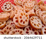 Small photo of Edible lotus root is known for its crunchy texture and slightly sweet taste. It is a versatile vegetable and food connoisseurs across the world vouch for this vegetable that can be steamed, deep-fried