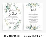 wedding invitation card... | Shutterstock .eps vector #1782469517