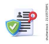 security icon with 3d... | Shutterstock .eps vector #2115575891