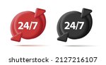 twenty four seven service or... | Shutterstock .eps vector #2127216107