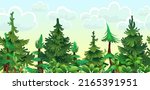 pine forest. morning view.... | Shutterstock .eps vector #2165391951