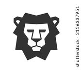 lion head logo. wildlife face... | Shutterstock .eps vector #2156337951