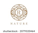 initial letter r tropical leaf... | Shutterstock .eps vector #2079320464