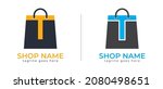 initial letter t shopping bag ... | Shutterstock .eps vector #2080498651