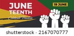 juneteenth freedom day  african ... | Shutterstock .eps vector #2167070777