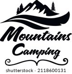 mountains camping svg vector... | Shutterstock .eps vector #2118600131