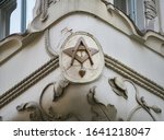 Masonic symbol detail on...