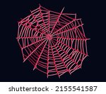 spider web isolated on dark... | Shutterstock .eps vector #2155541587