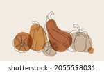 modern abstract pumpkin drawing.... | Shutterstock .eps vector #2055598031