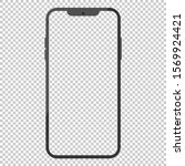smartphone mock up for... | Shutterstock .eps vector #1569924421