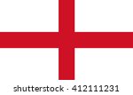 england national flag on the... | Shutterstock . vector #412111231
