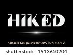 calligraphy alphabet capital... | Shutterstock .eps vector #1913650204