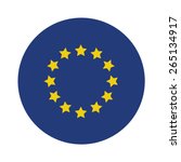 Round European Union Flag...