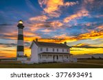 Just before dawn at Bodie Island lighthouse along North Carolina