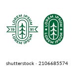 pine tree emblem logo concept... | Shutterstock .eps vector #2106685574