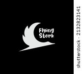 Flying Heron Or Stork Logo....