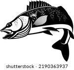 Walleye Fish Logo. Unique And...
