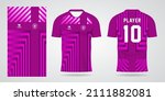 purple sports shirt jersey... | Shutterstock .eps vector #2111882081