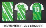 green sports shirt jersey... | Shutterstock .eps vector #2111882084