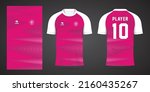 pink football jersey sport... | Shutterstock .eps vector #2160435267