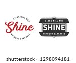 stars will not shine without... | Shutterstock .eps vector #1298094181