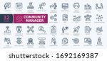community manager activities.... | Shutterstock .eps vector #1692169387