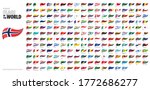 pennant flags of the world.... | Shutterstock .eps vector #1772686277