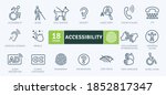 Accessibility Icons Pack. Thin...
