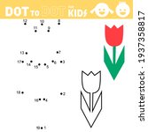 dot to dot game for kids.... | Shutterstock .eps vector #1937358817