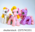 Small photo of My Little Pony ponies posing in studio lighting
