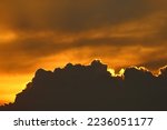 ฺBeautiful of clouds after sunset.