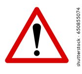 exclamation sign  danger sign | Shutterstock .eps vector #650855074