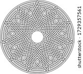 celtic star hendecagram  ... | Shutterstock .eps vector #1729357561