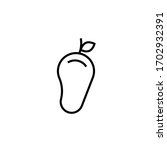 mango icon outline vector... | Shutterstock .eps vector #1702932391