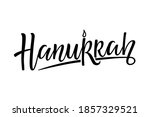 hanukkah logotype  badge and... | Shutterstock .eps vector #1857329521