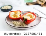 Bell Pepper Halves Baked With...